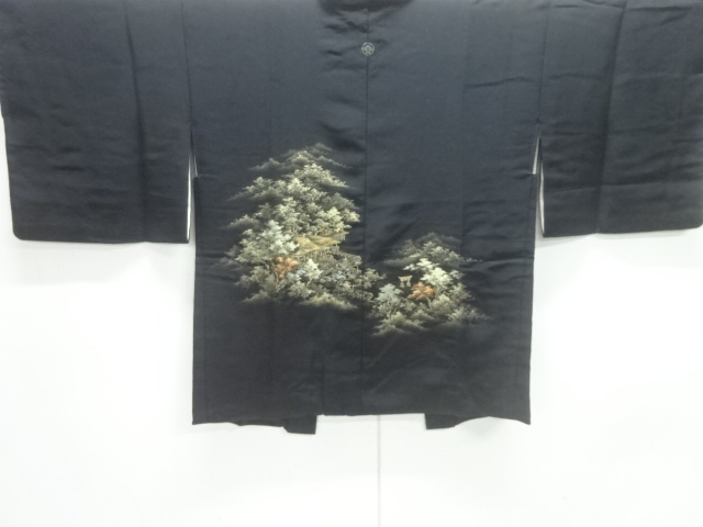 JAPANESE HAORI / WOVEN SCENERY OF SHRINE